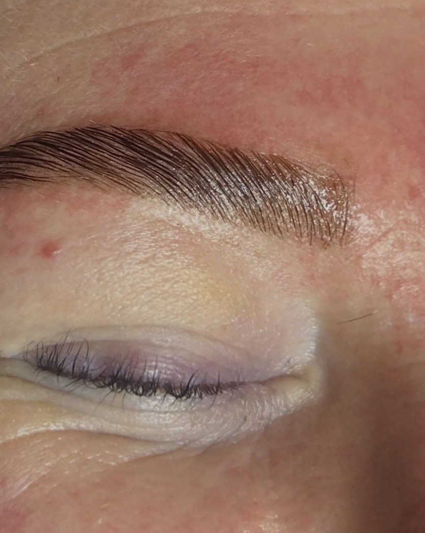 Wenkbrauw na browlamination en hybrid brows